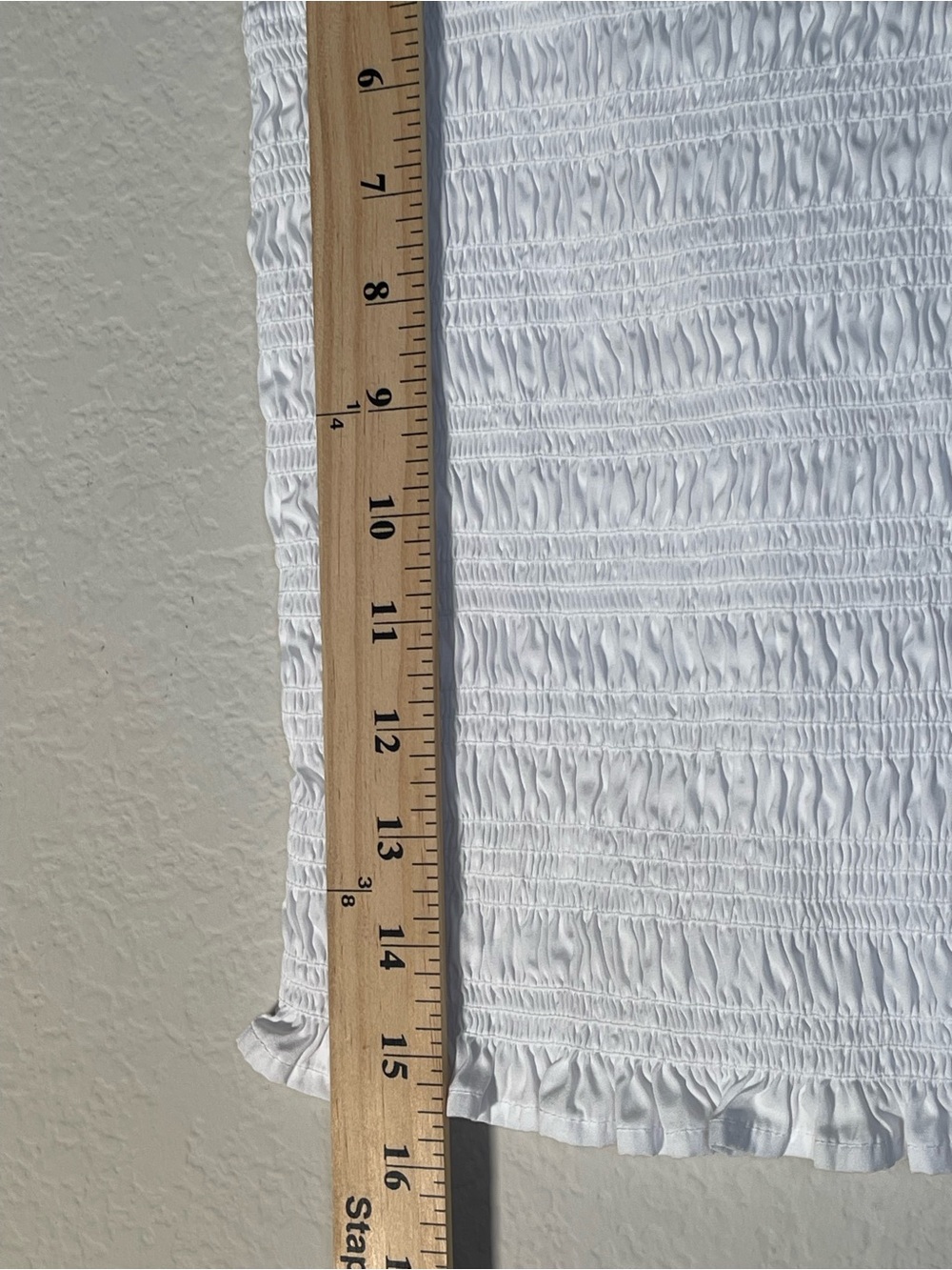 Madewell Poplin Smocked Tank Size Small in White - Picture 8 of 12